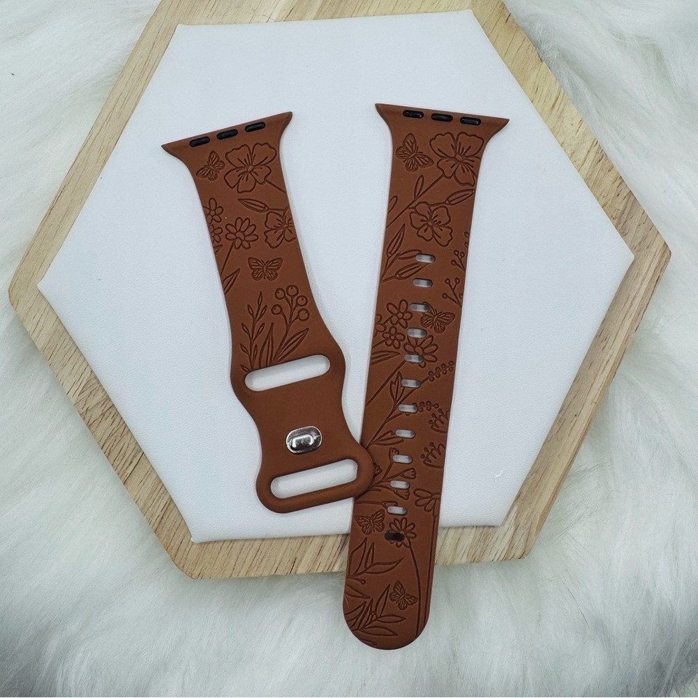 New Floral  Fall Design Apple Watch Bands  38mm 40mm 41mm Brown